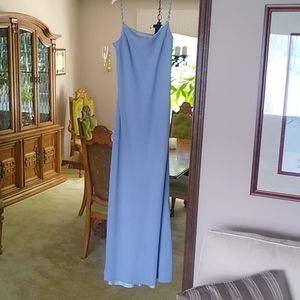 Light blue gown
